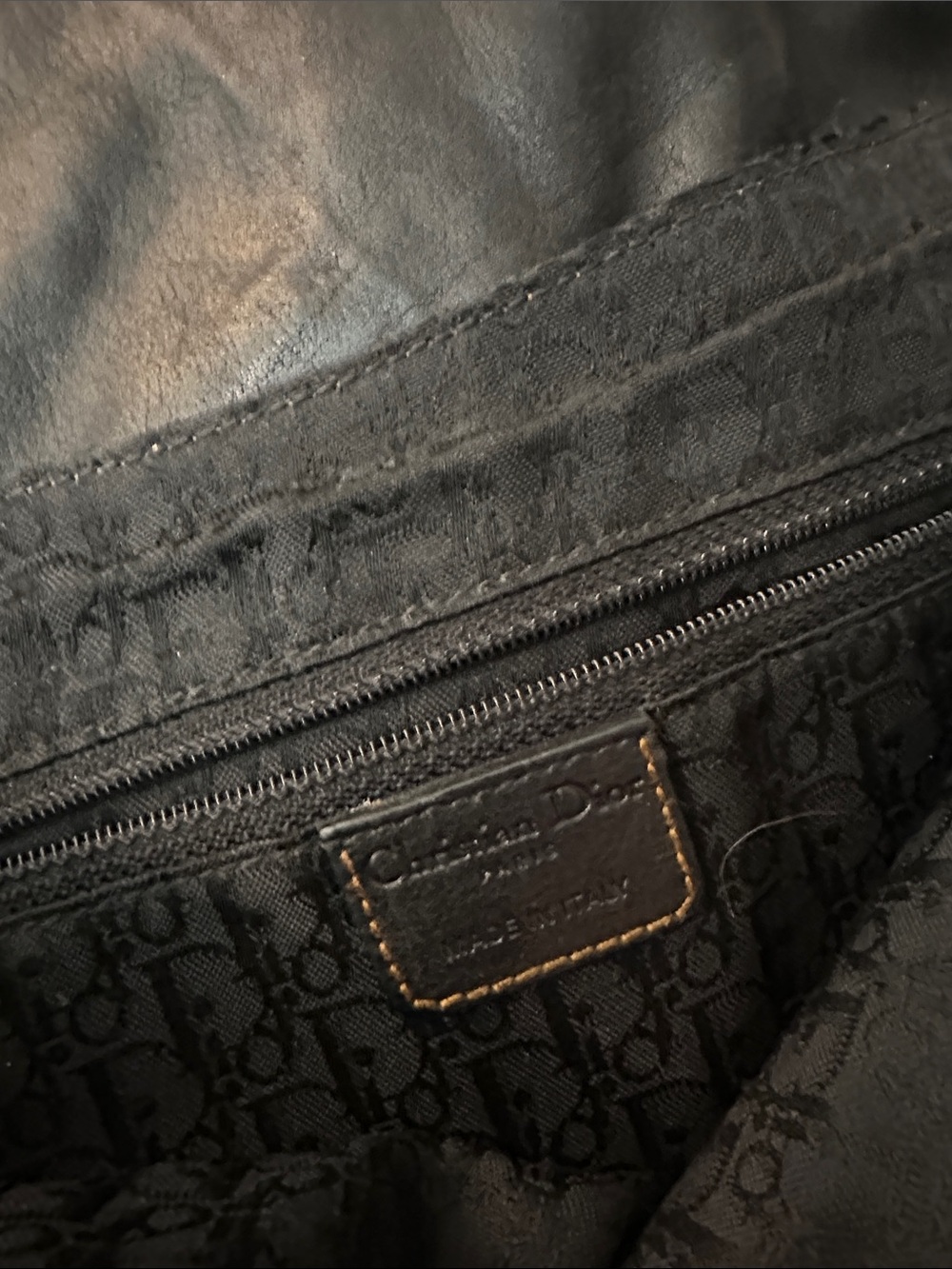 CHRISTIAN DIOR gaucho saddle bag black - Picture 6 of 10